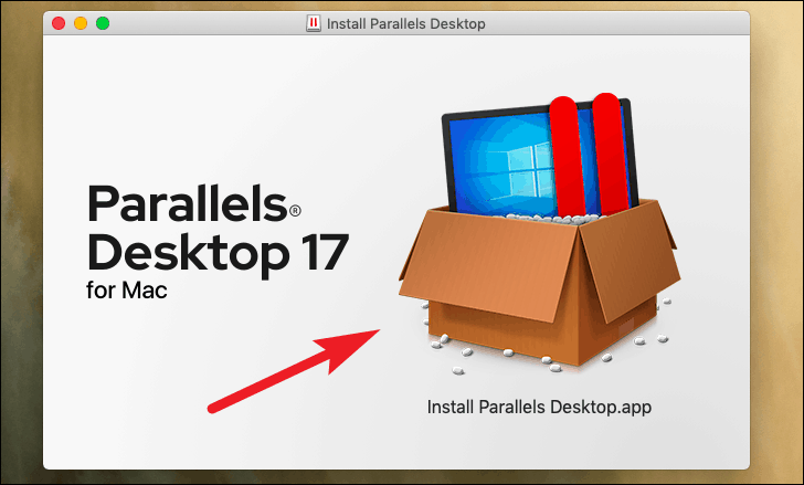 right click on parallels desktop for mac